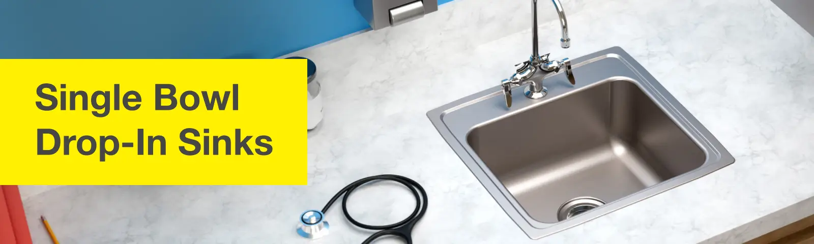 Drop-In Sink, Single Bowl