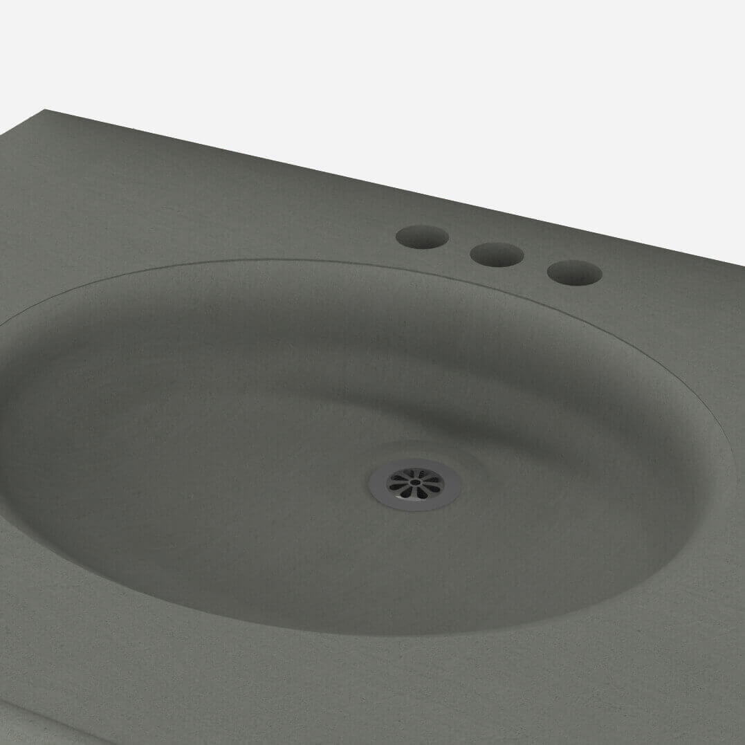 Option: Faucet Mounting - 4" Centerset