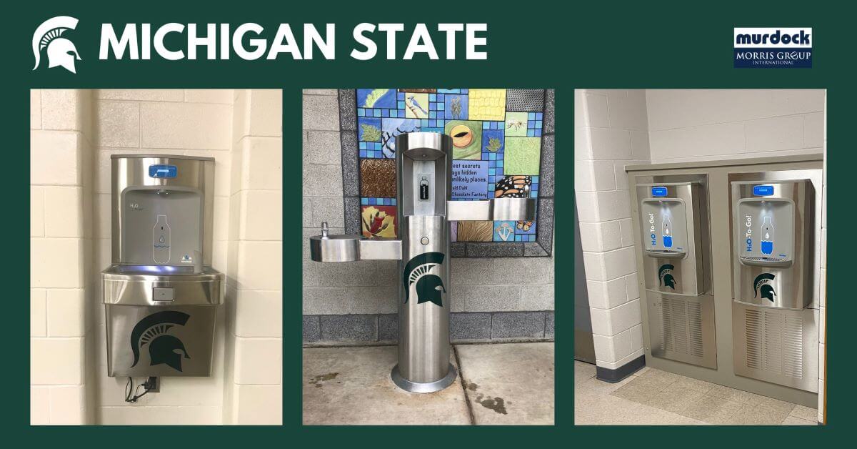Michigan State School Logo Hydration Stations by Murdock Mfg.