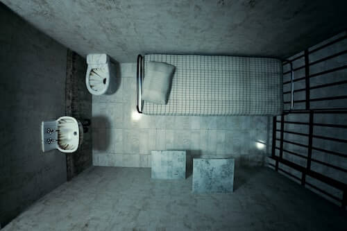 prison cell interior