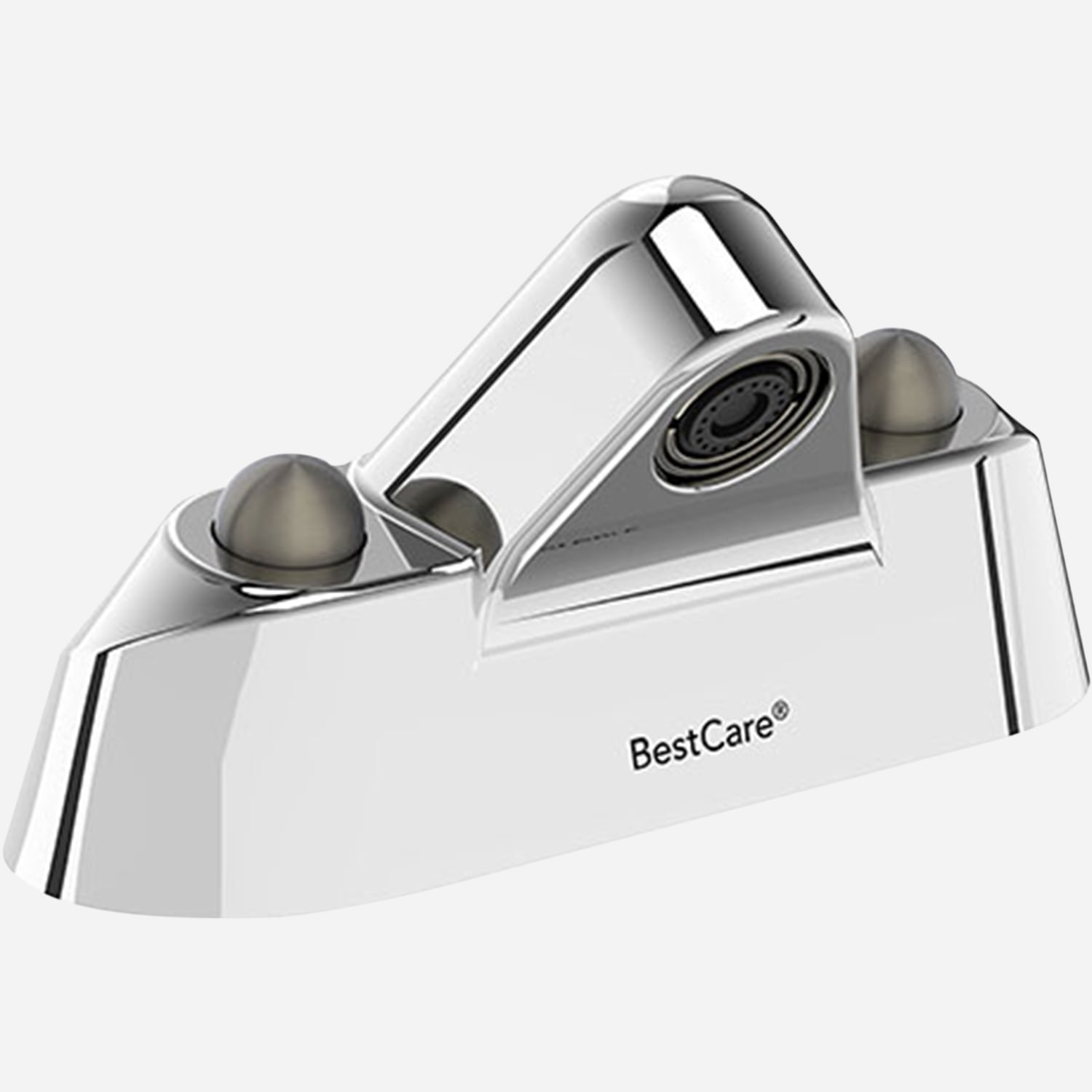 BestCare® Ligature-Resistant Hot and Cold Hemispherical Button Faucet - 4 inch Centerset