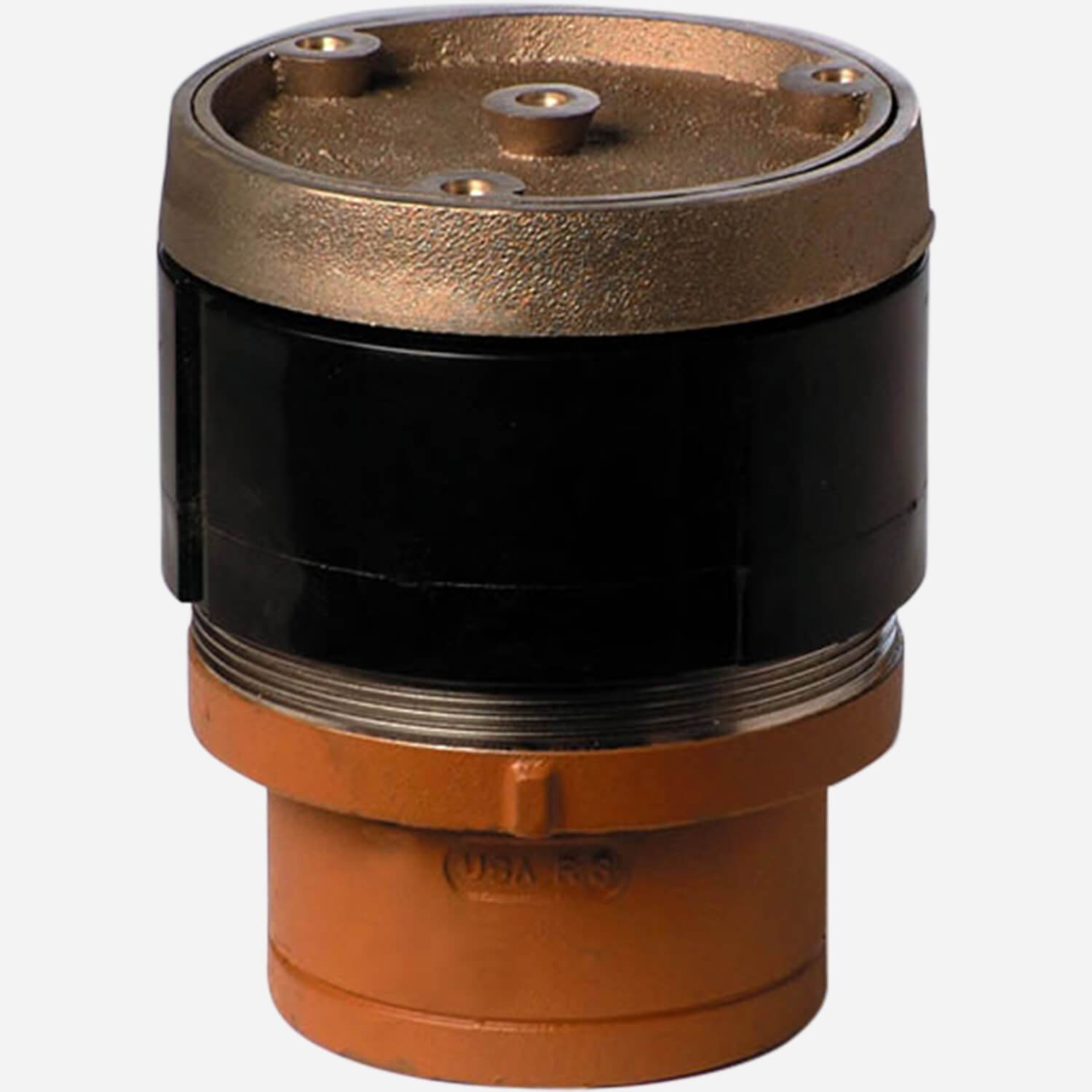 Terrazo and Similar Tile Floor Cleanouts with Square Nickel Bronze Tops and Tile Recess