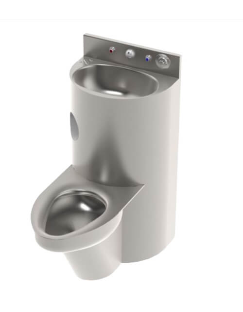 18" Anti Ligature Comby Sink Toilet Combo
