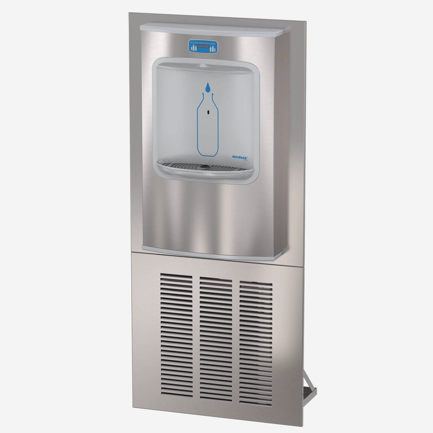 Wall-Mounted, H2O-to-Go!® Touchless Water Bottle Filling Station - In-Wall Refrigeration (8GPH), ADA, Standalone, Stainless Steel