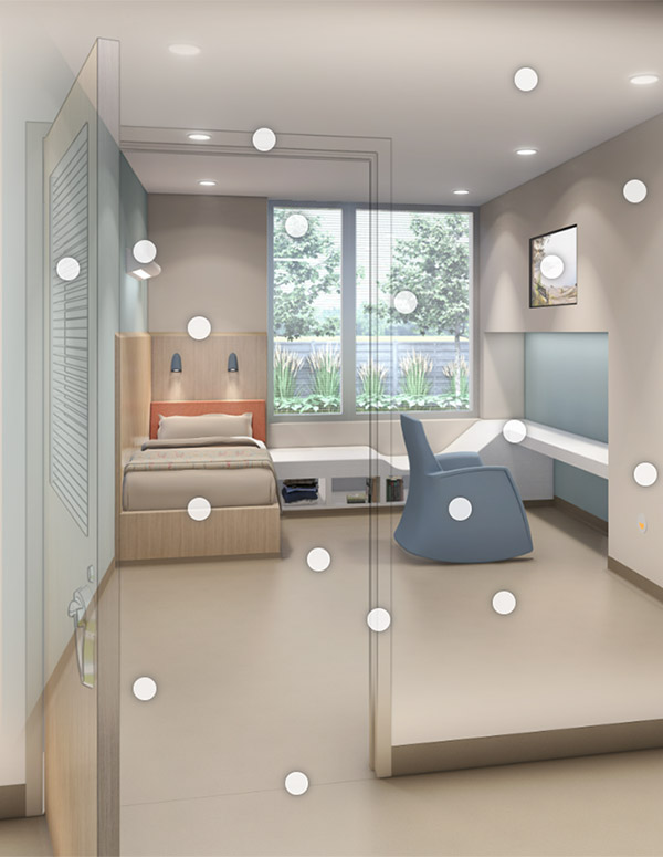 Interactive Behavioral & Mental Health Inpatient Room