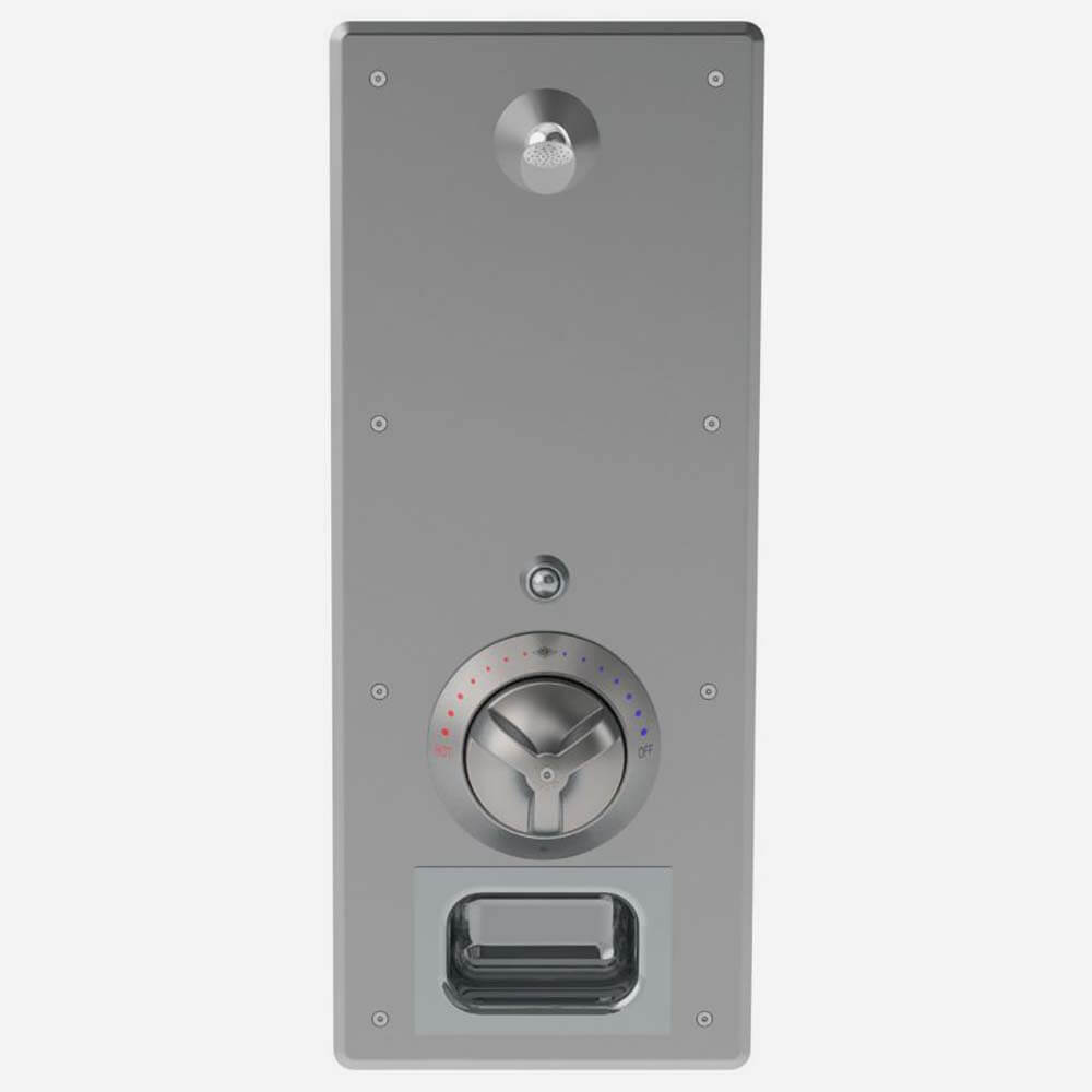 Secur-Care® Front Access Ligature-Resistant, Stainless Steel Security Shower with T/P Mixing Valve