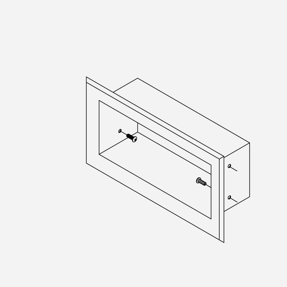 12-inch recessed with beveled flange