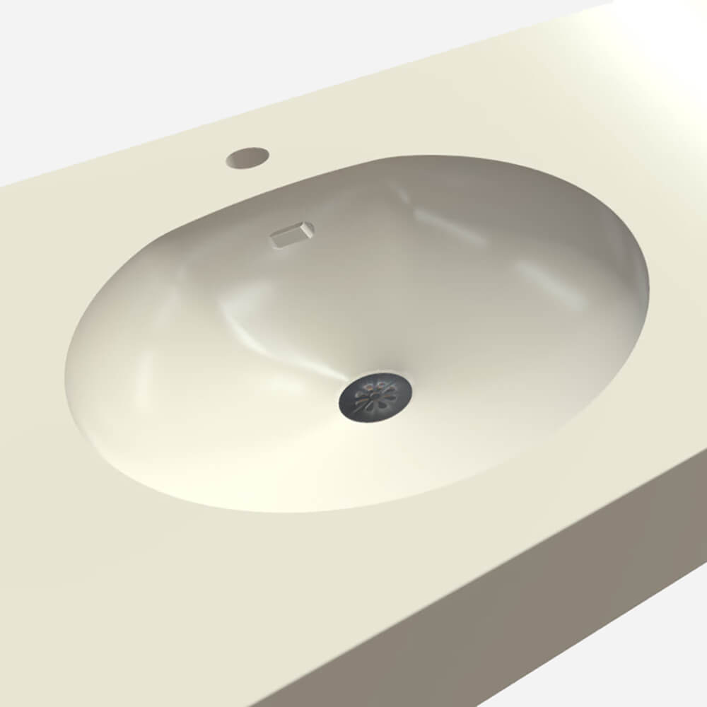 Option: Bowl Style - Round Solid Surface