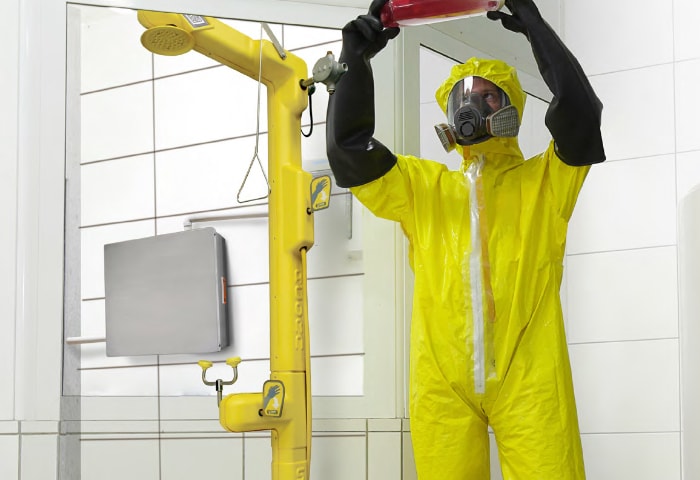 Safety Shower With Eyewash