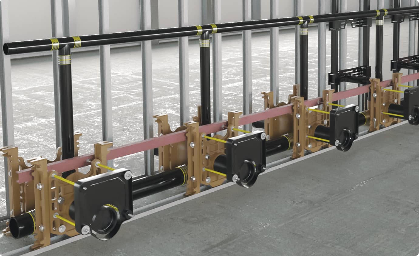 labor saving, pre-assembled fixture supports from Jay R. Smith Mfg. Co.