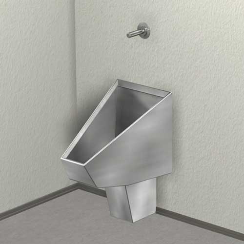 Washout Straddle Urinal, Rear Mount