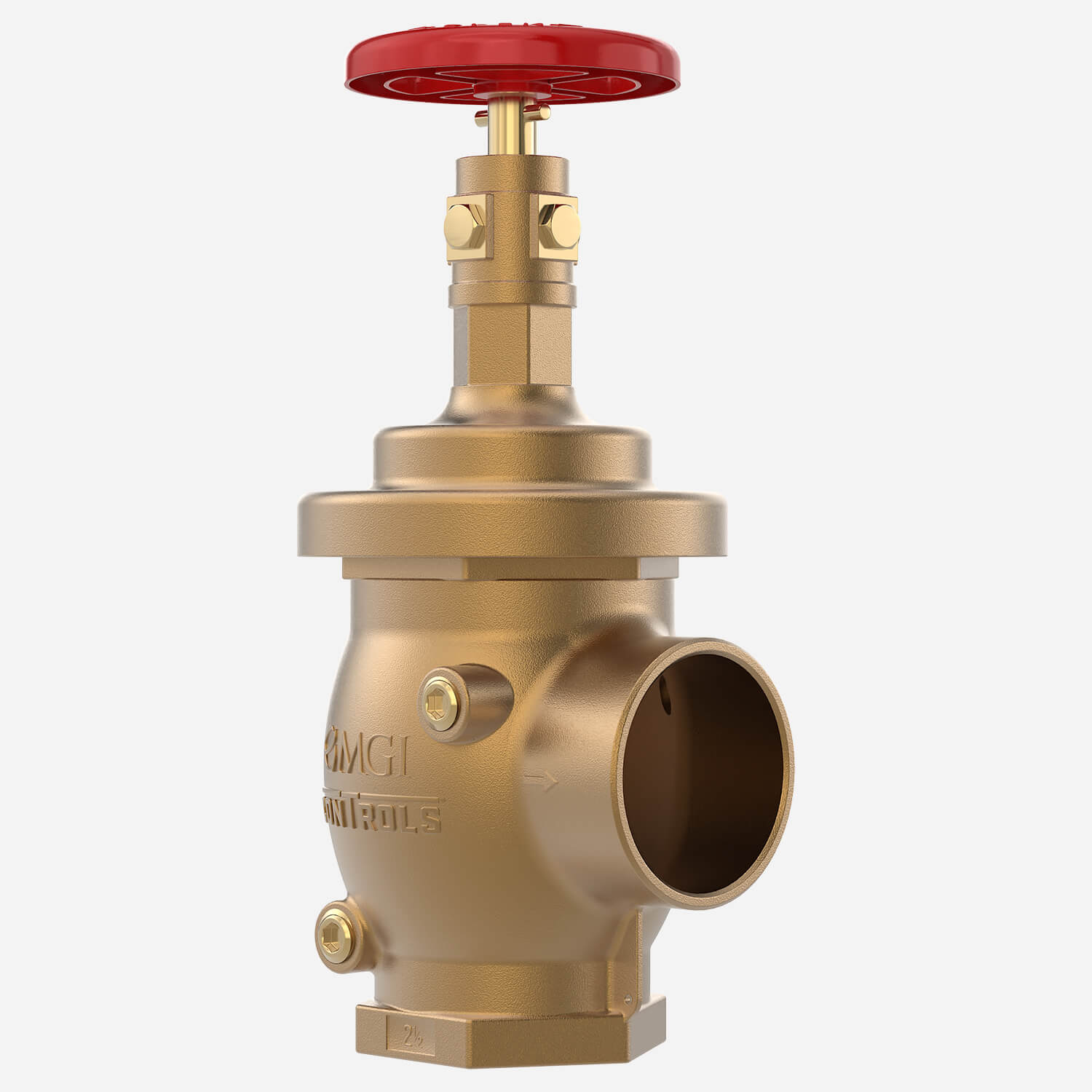 Factory Set Pressure Reducing Reg-U-Matic® Hose Valve  - Angled Body, 2-1/2"  NPT Inlet and Outlet