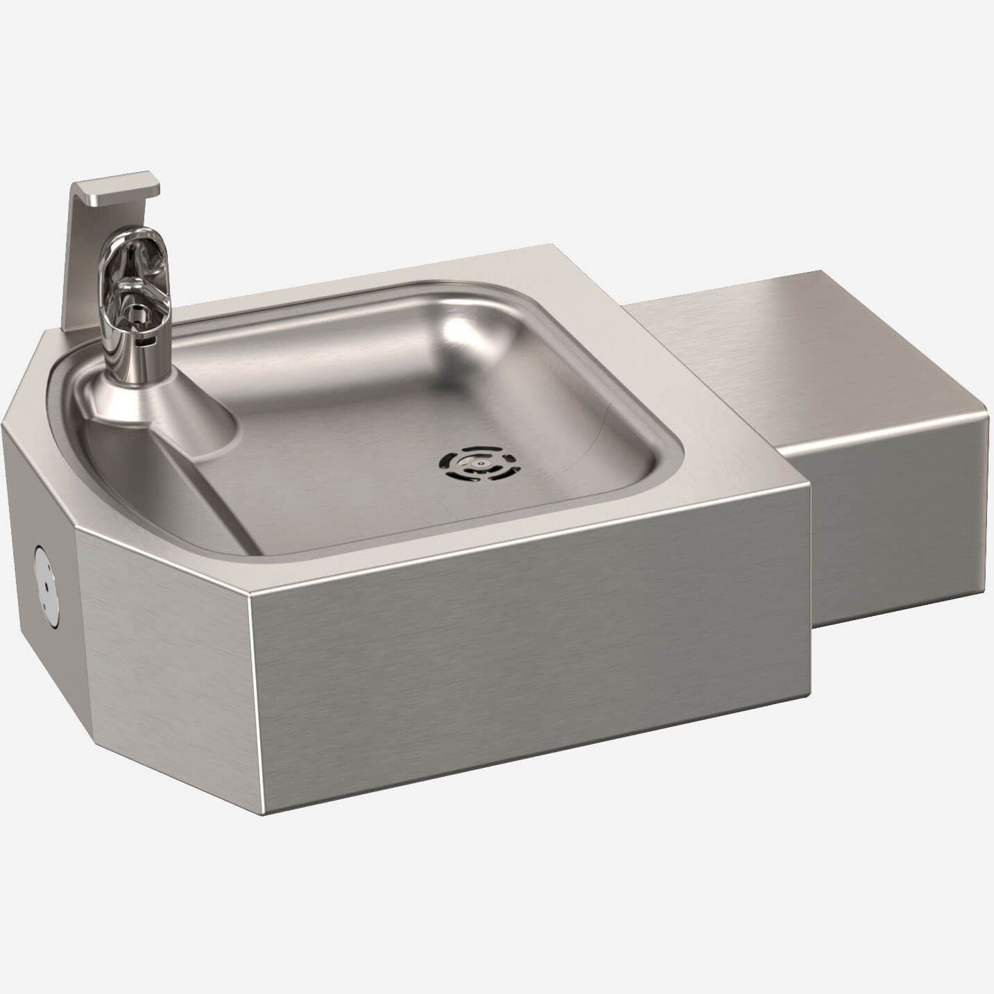 Square Stainless Steel Wall Mount