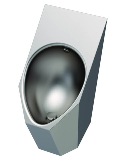High Efficiency Rear-Mounted Security Ligature Resistant Urinal