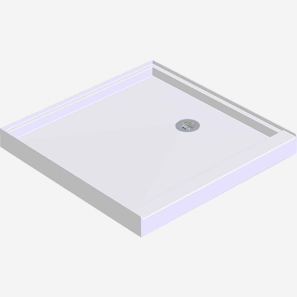 SLAB™ Solid Surface Shower Floor, 36" x 36"