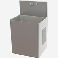 1640FA-2 On-Floor, Wall Waste