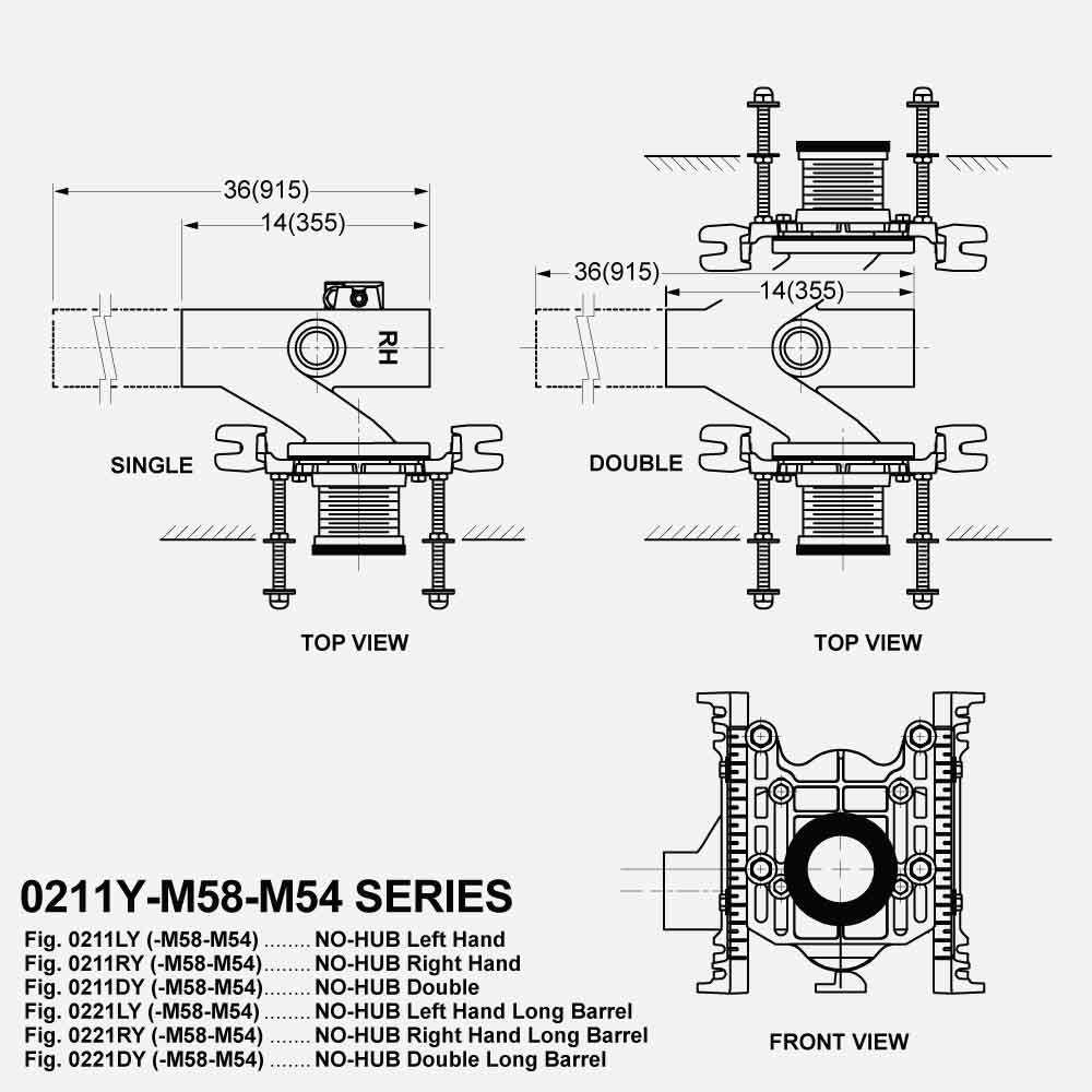 Adjustable Support for Siphon Jet Water Closets - Horizontal Fittings with Face Plate, Side Mounted Base Support Assembly, Adjustable Nipple, O-Ring