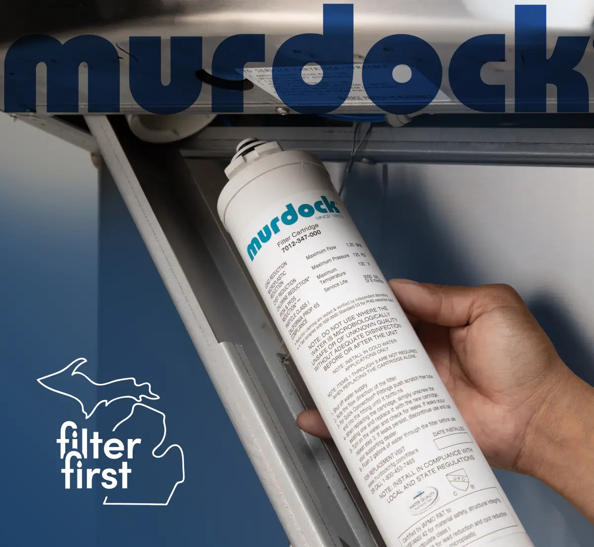 Murdock Filtered Drinking Fountain for Michigan Filter First