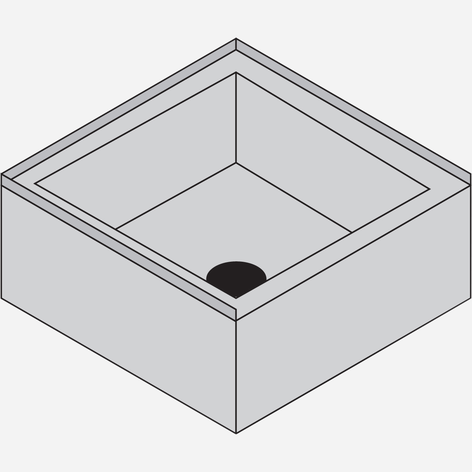Option: Tiling Flange - Rear and Two Sides