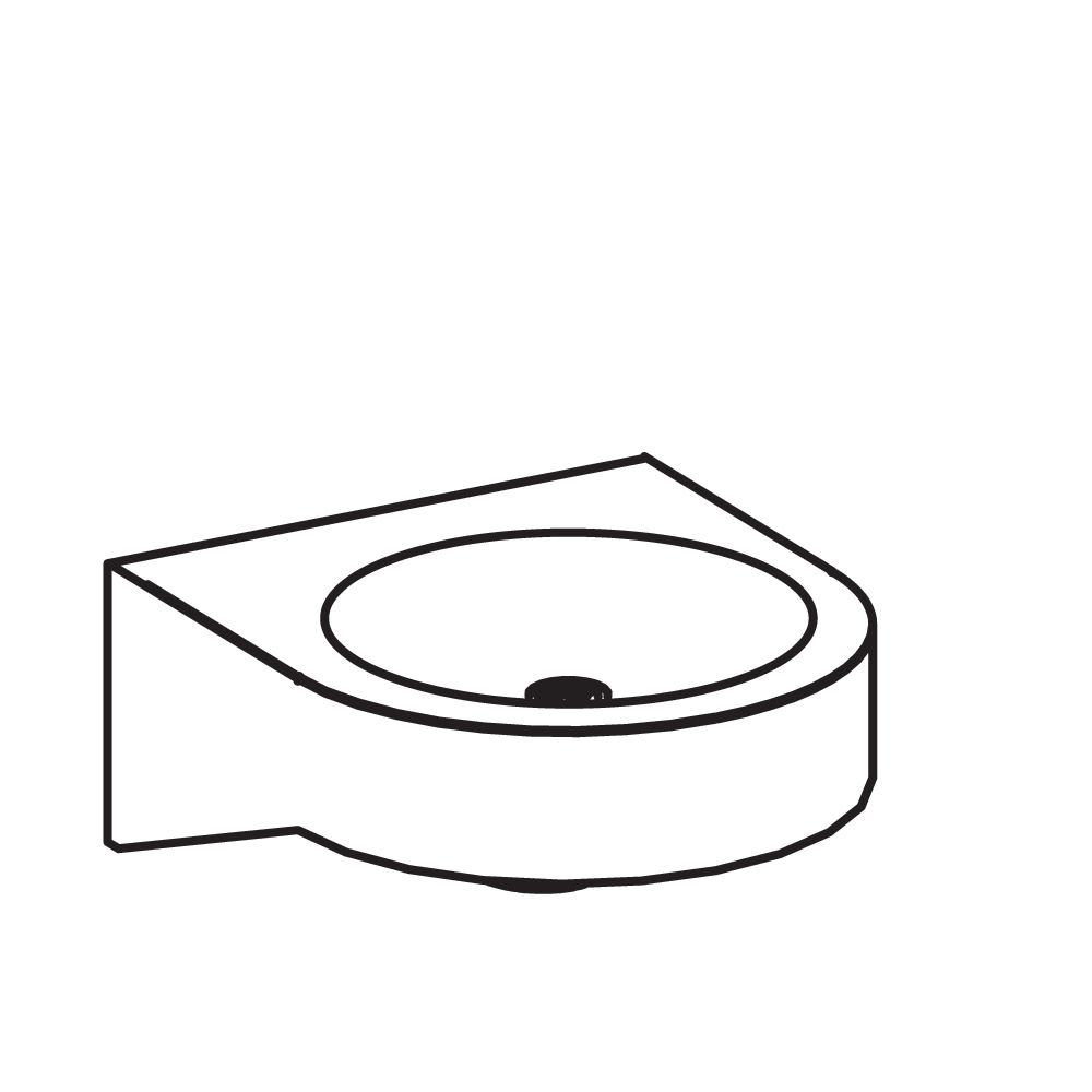 Standard deck style with round bowl