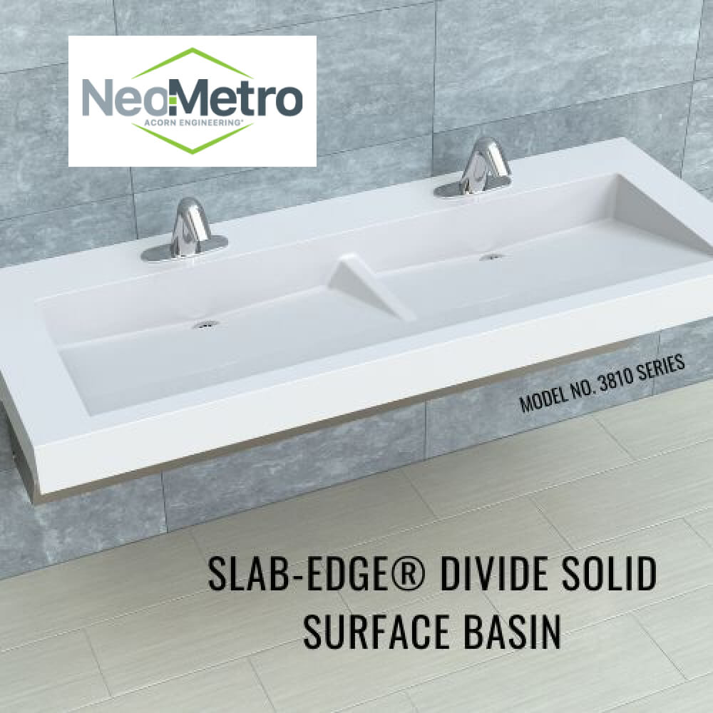 Divide & Conquer with the Slab-Edge® Divide Solid Surface Basin