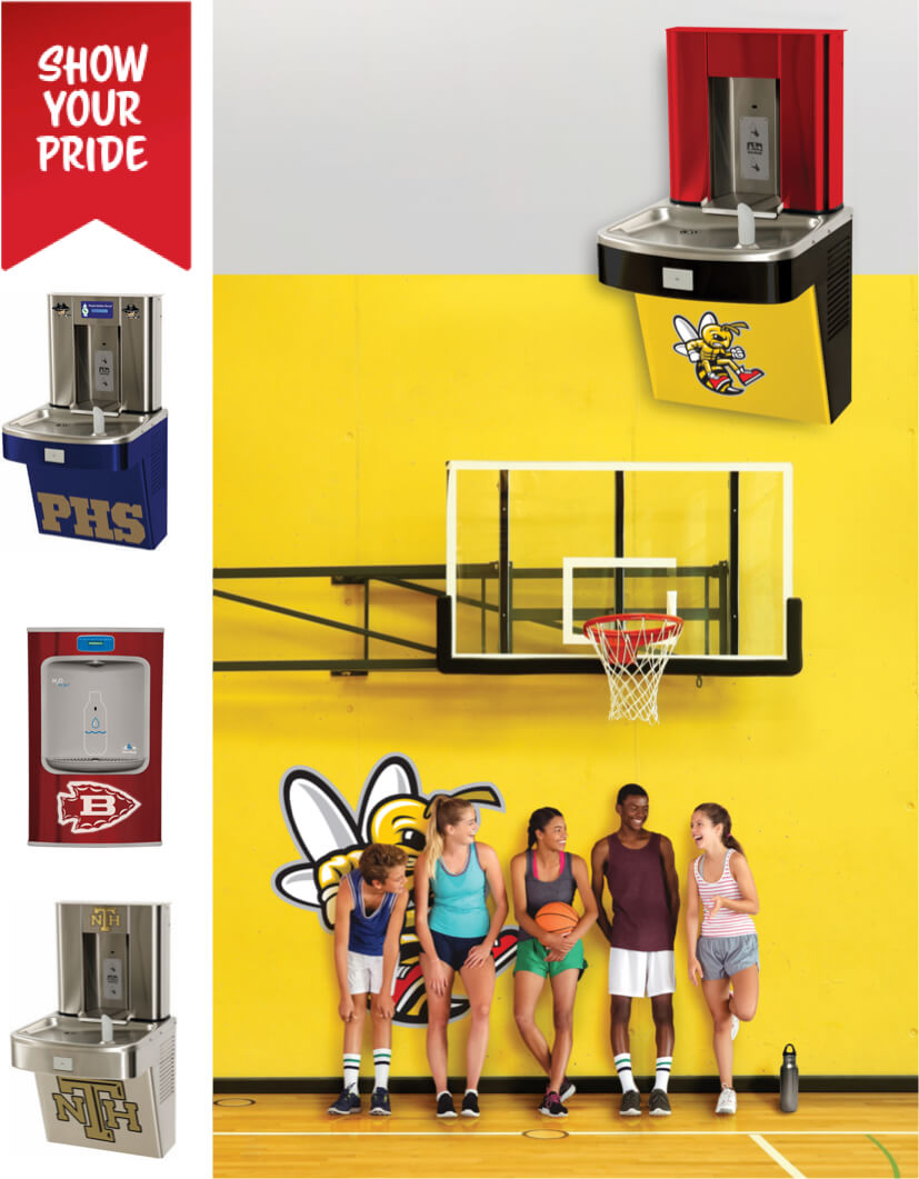 Custom Logo & Color Water Coolers for Schools