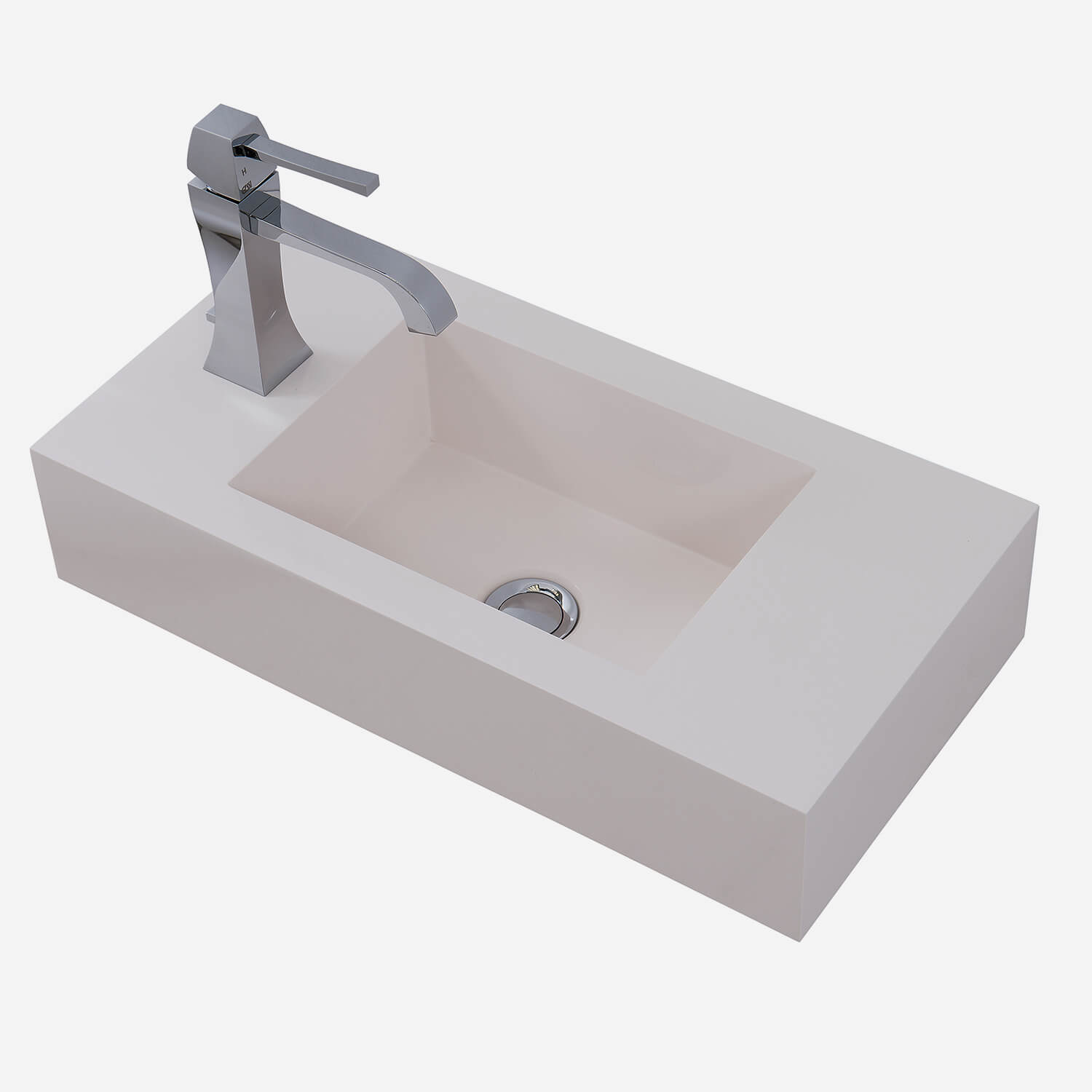 Micro Slab™ Solid Surface, Wall-Mounted Sink