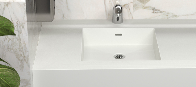 Vari-Slab® solid surface basin system