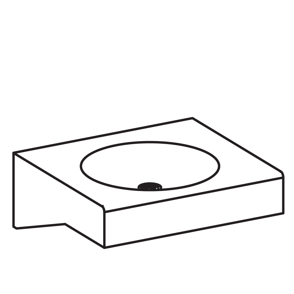 Standard deck style with round bowl