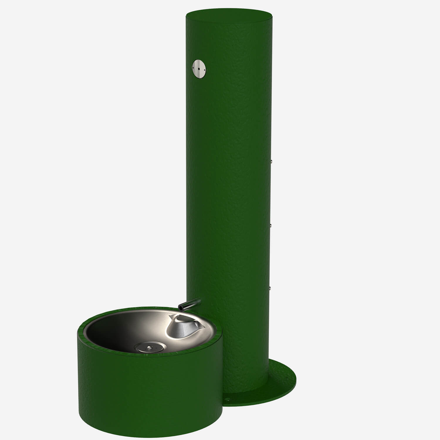 Round Pedestal Push Button Pet Fountain Receptor