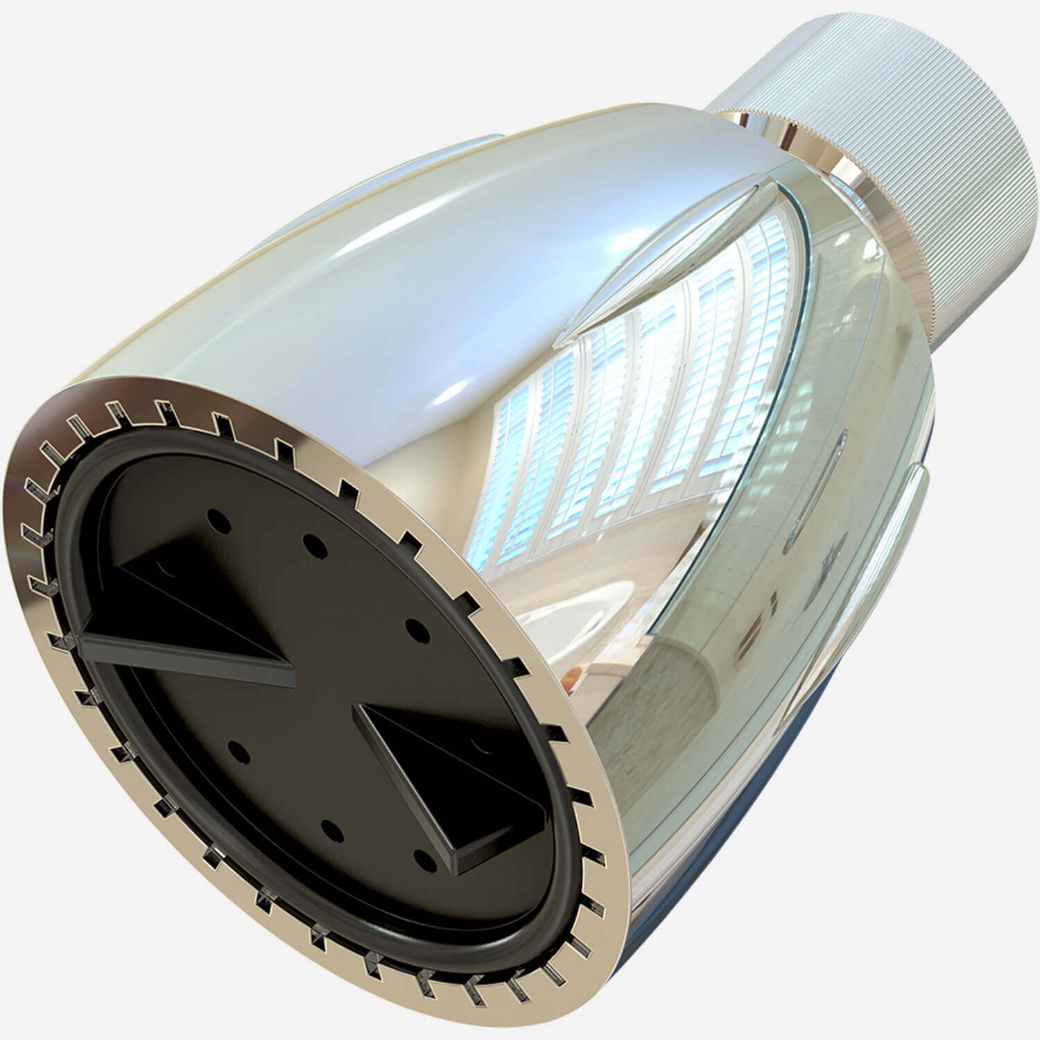 Accessory: Econo-Showerhead, Chrome-Plated Plastic