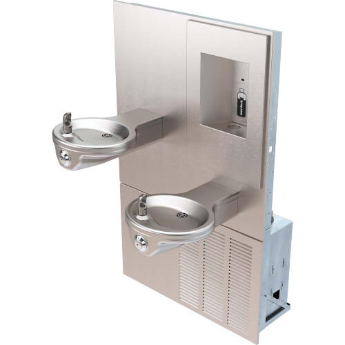 Model No. A132.8-VR-BF4 Vandal-Resistant Bi-Level Water Cooler & Bottle Filler