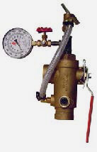 Test and Drain Valve With Pressure Relief and Gauge