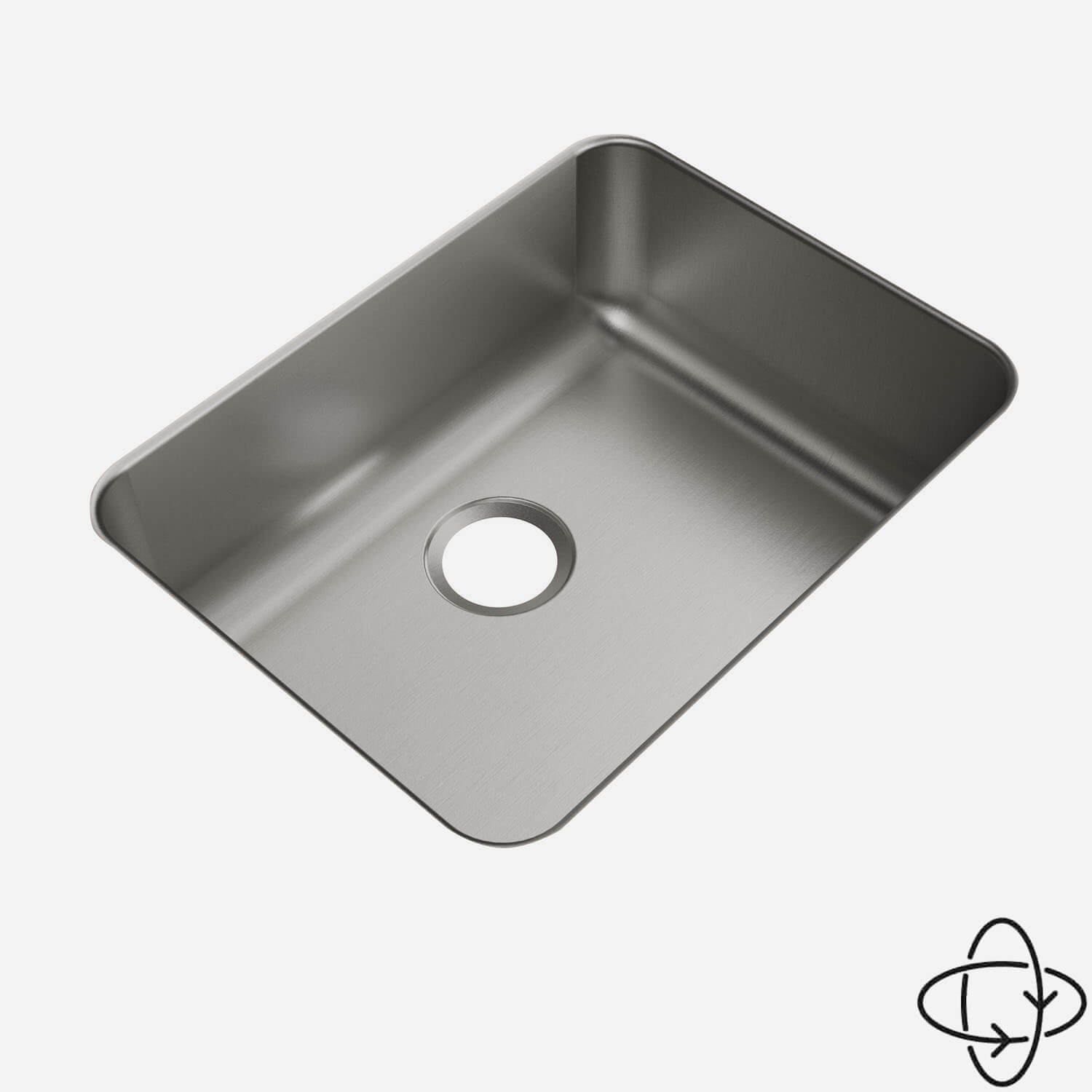 Acorn-Sinks® Stainless Steel Undermount Sink,  21" x 16"