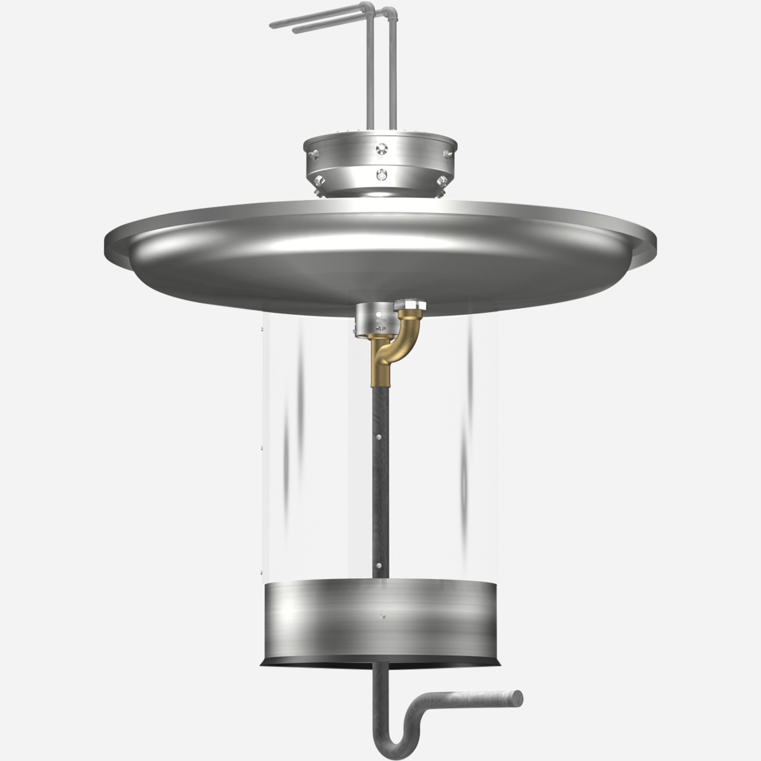 Option: Top Supply, Vent Off Drain