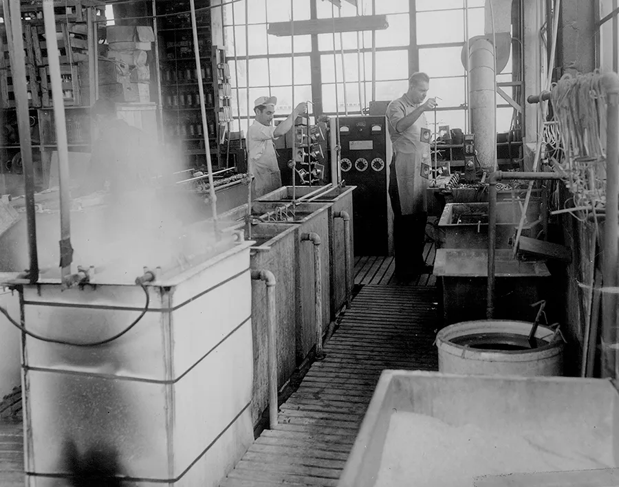 Chrome plating in the 1920s