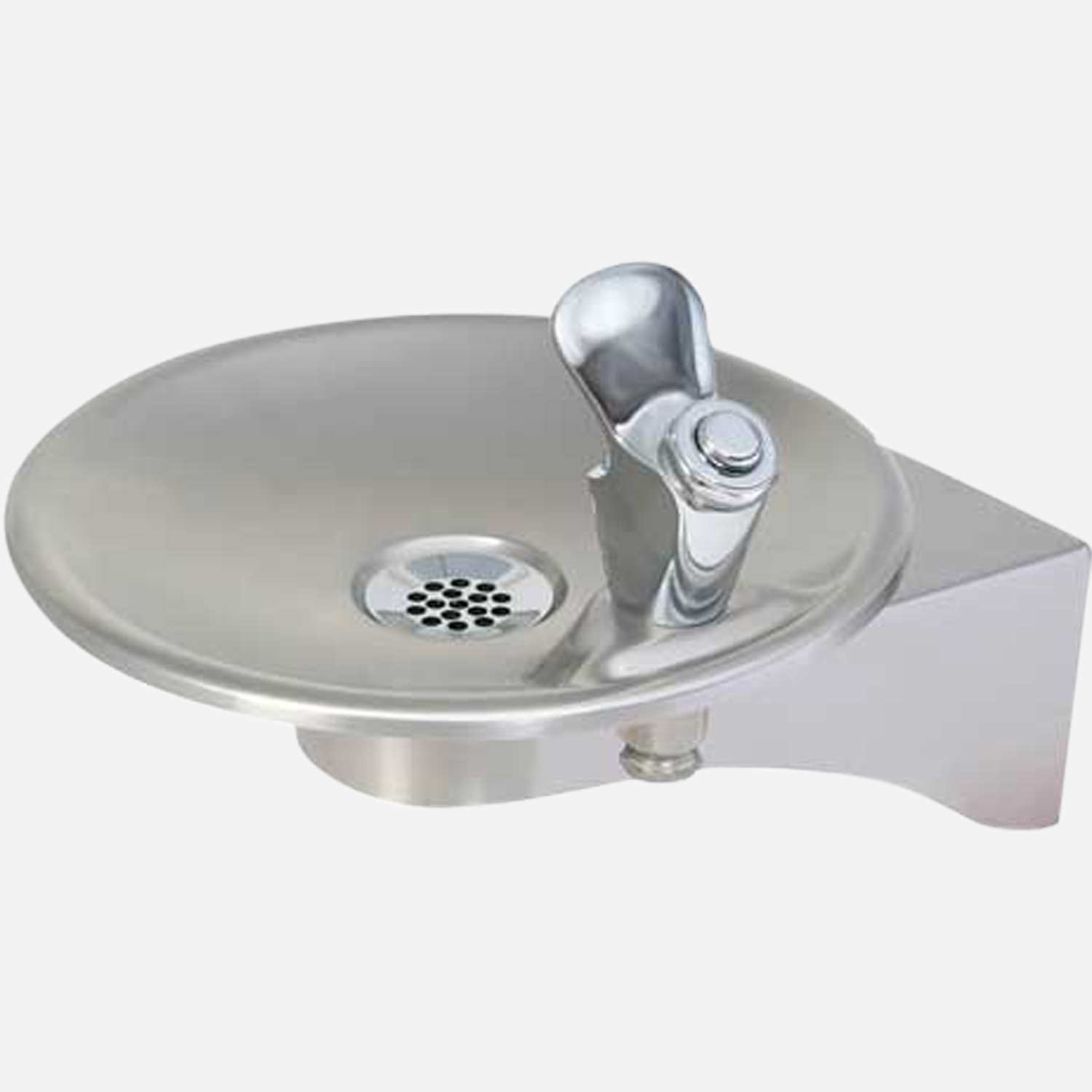 Push Button Brass Bubbler Wall Mounted Outdoor Drinking Fountain
