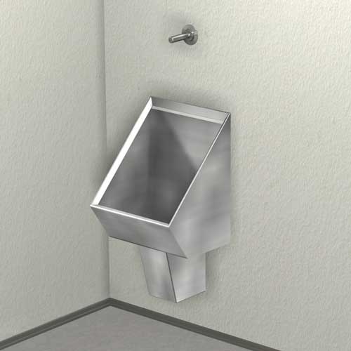 Washout Urinal, Rear Mount