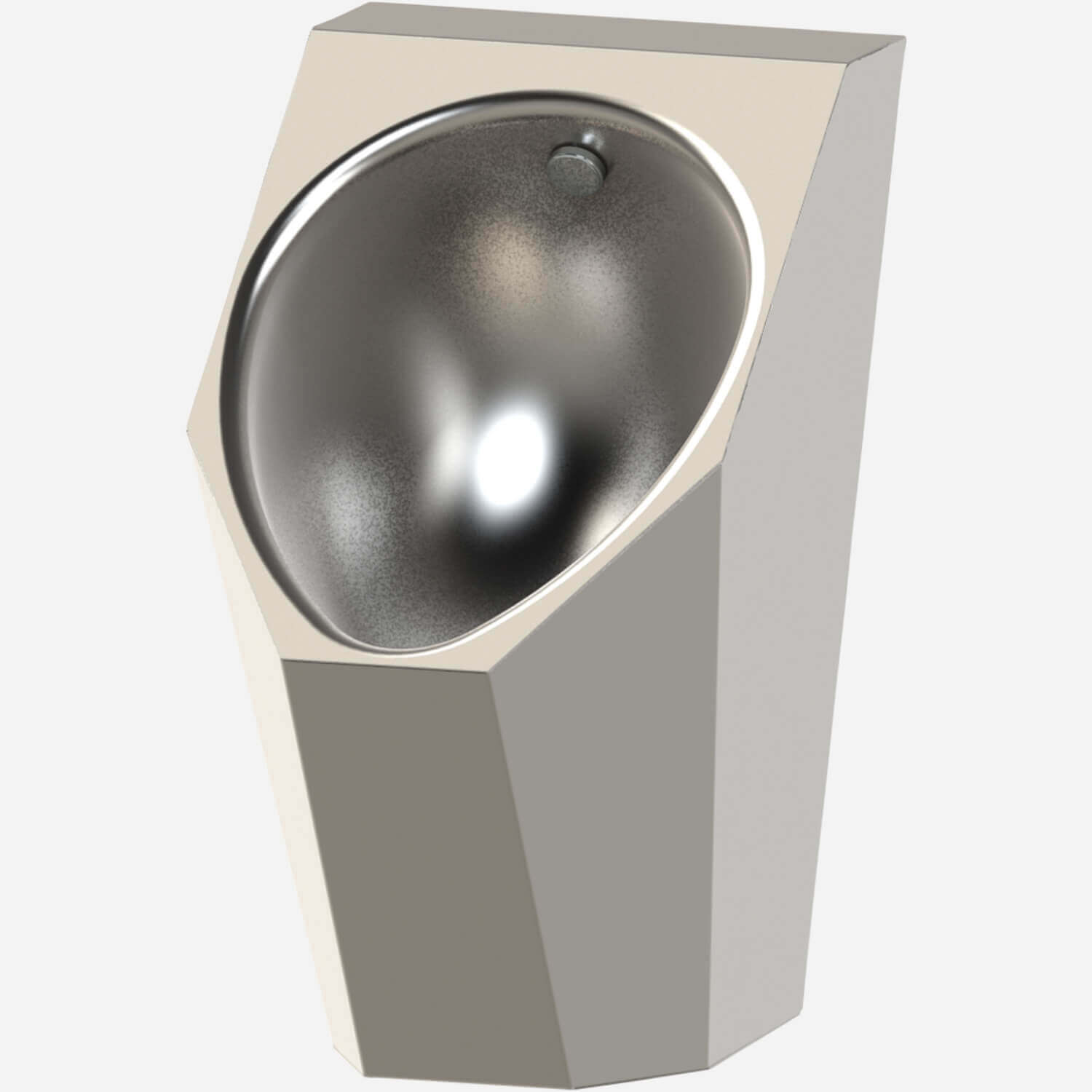 High Efficiency ADA Compliant Angular Security Urinal