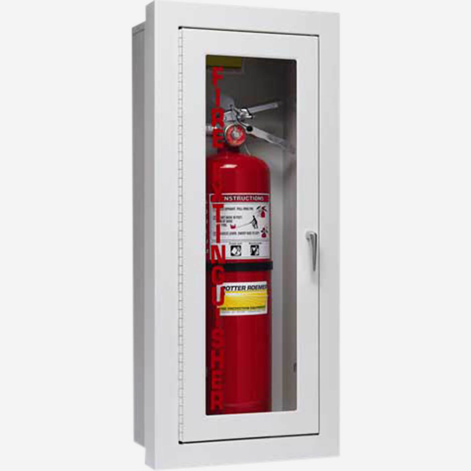 Semi-Recessed Alta Fire Extinguisher Cabinets