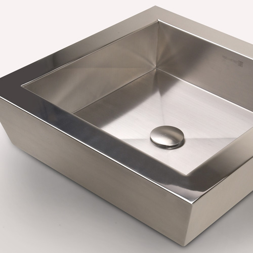 Vizza Square Stainless Steel Vessel Sink