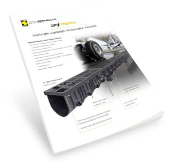 Value Added Zip Trench Drain Brochure