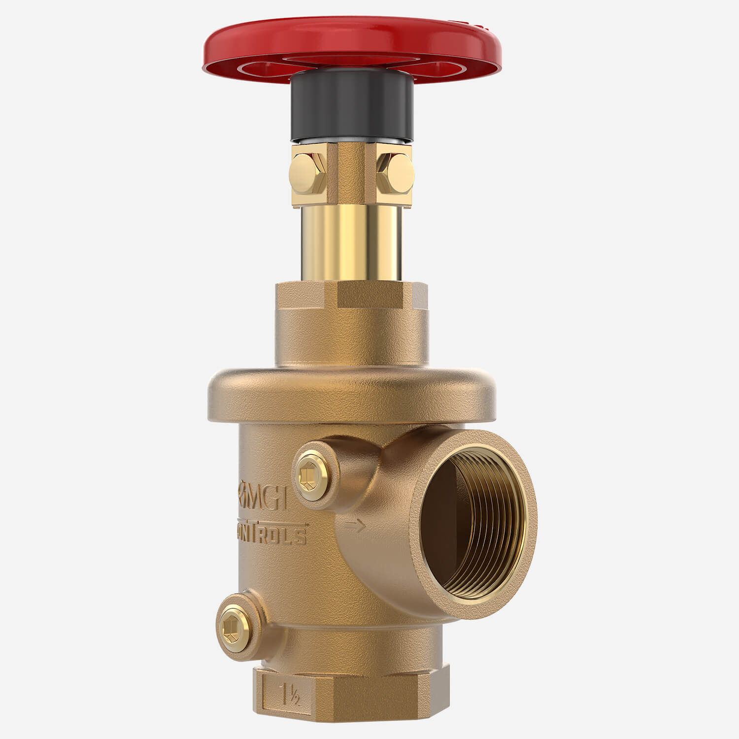 Factory Set Pressure Reducing Reg-U-Matic® Hose Valve - Angle Body, 1-1/2" Female NPT Inlet and Outlet