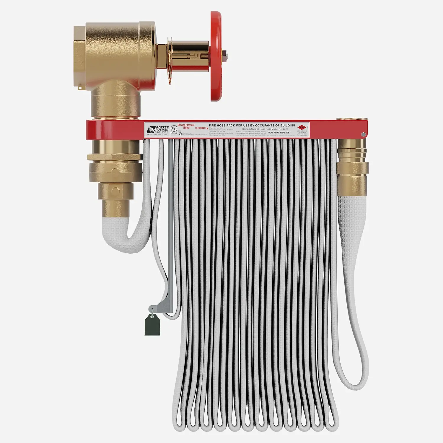 2.5 x 1.5" Fire Hose Rack Assembly