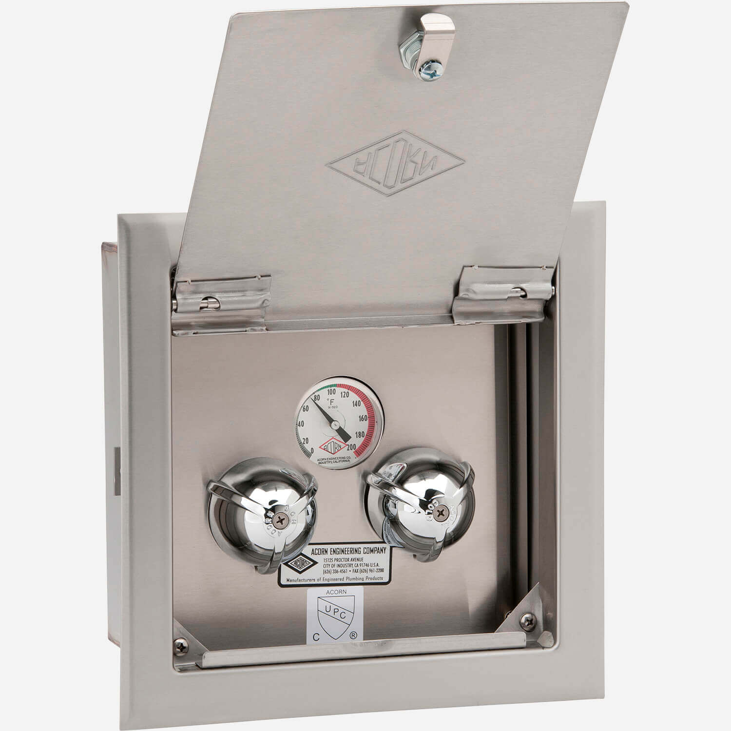 Recessed Remote Supply Box with Temperature Gauge