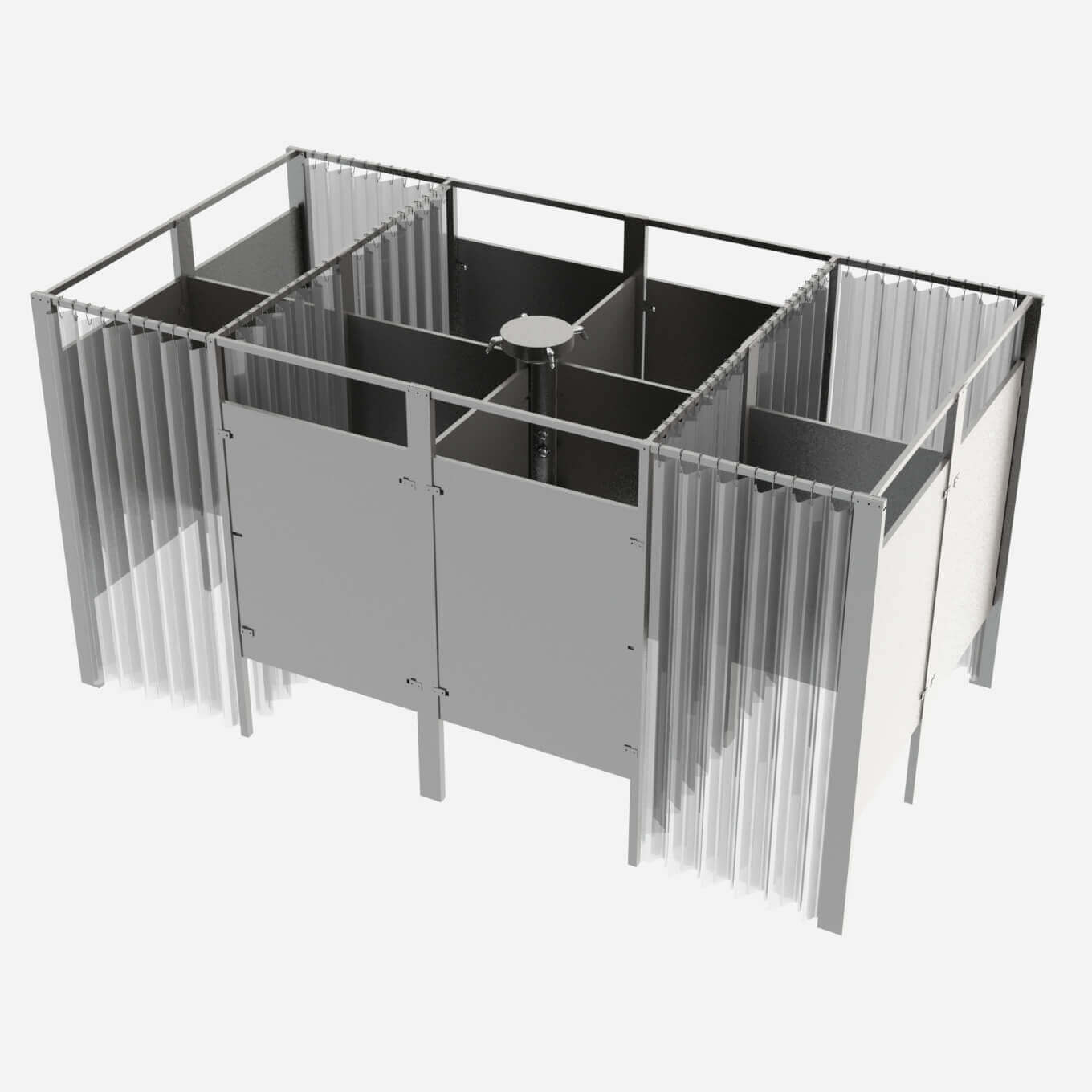 Modular Privacy Compartment for Commercial Showers