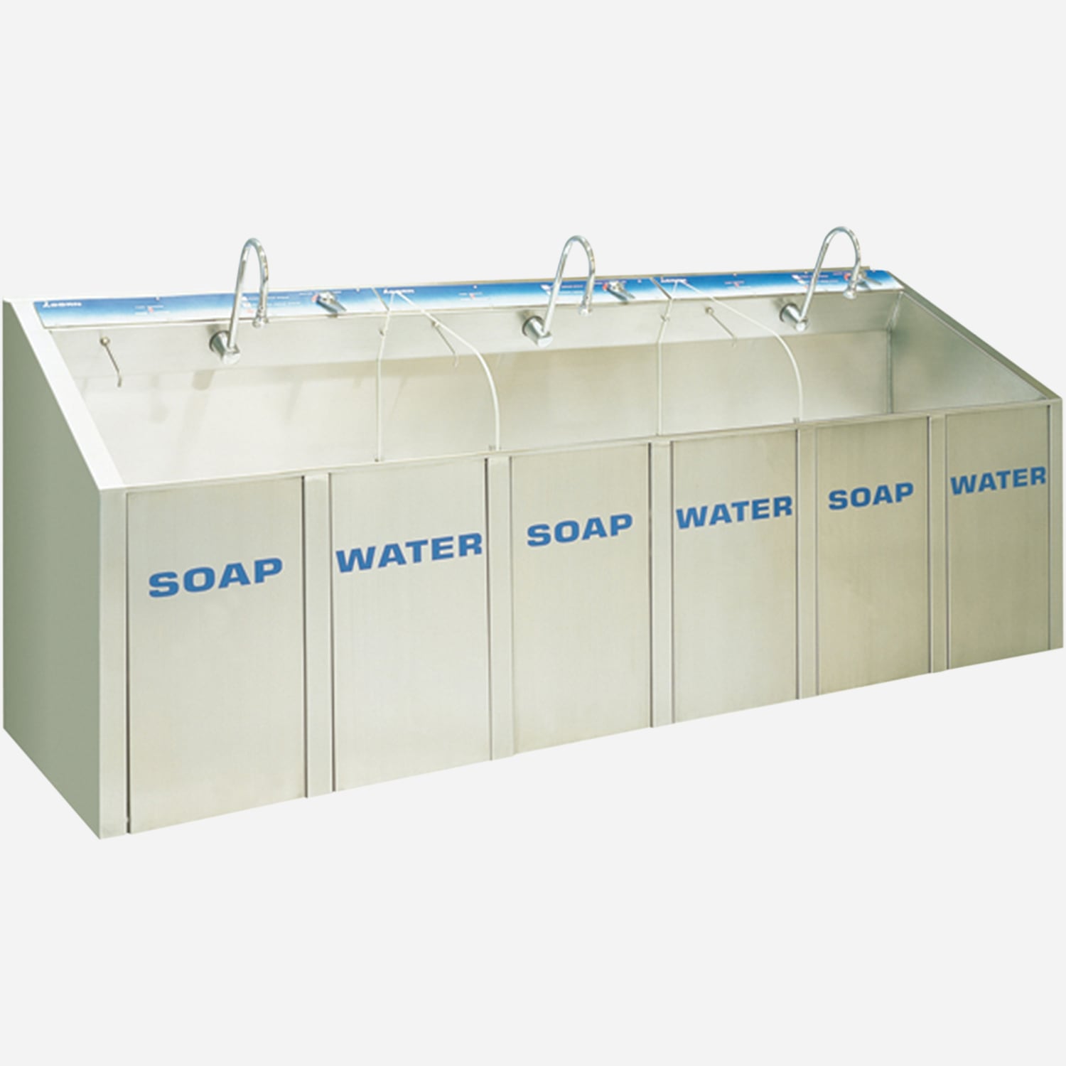 Three Station Full Size Scrub Sink