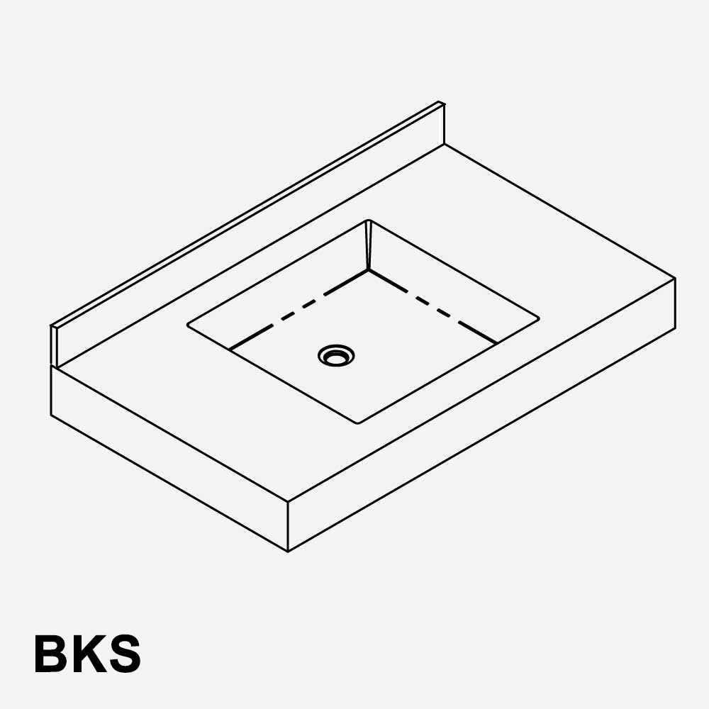 Option: Splash Panels - Backsplash only