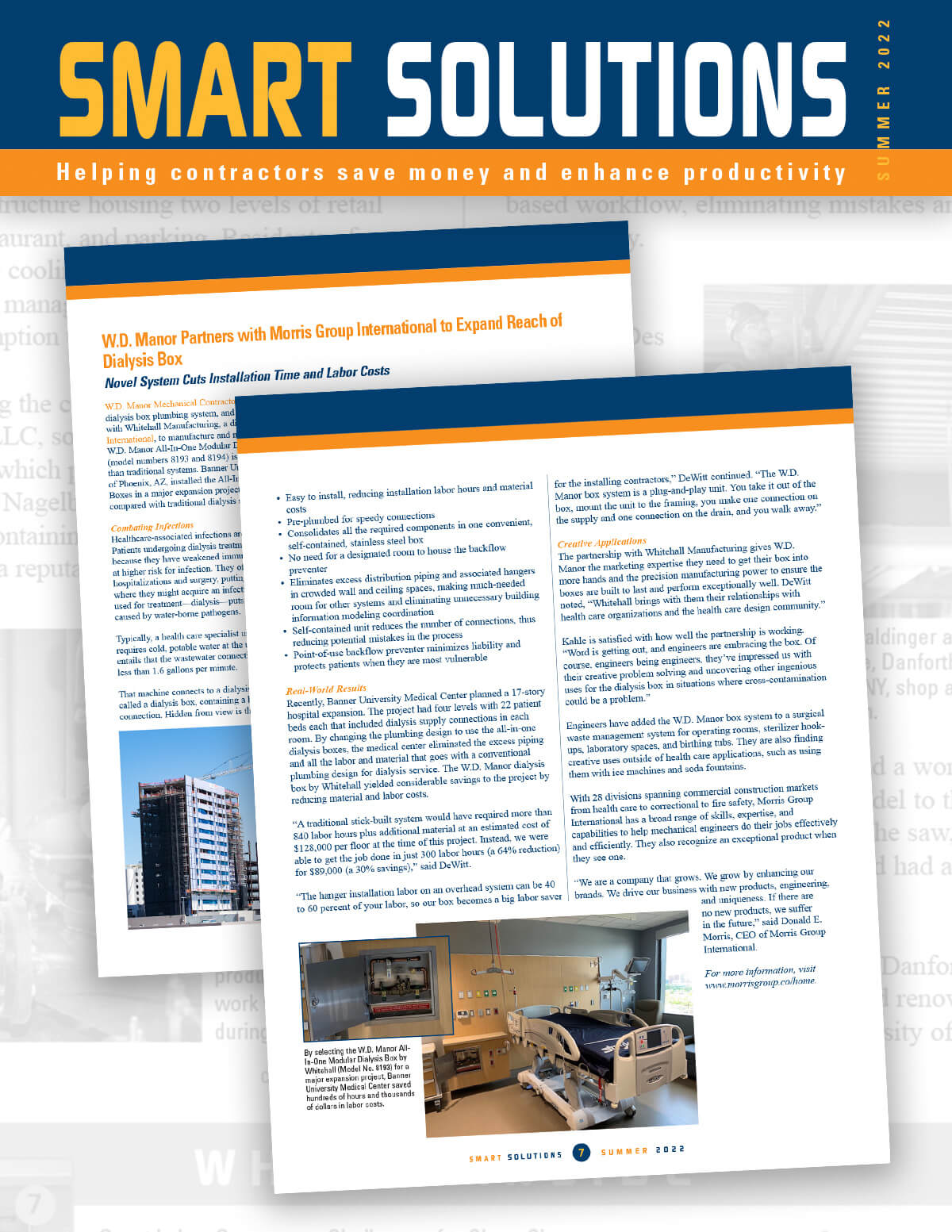 Whitehall Manufacturing and W.D. Manor in Smart Solutions