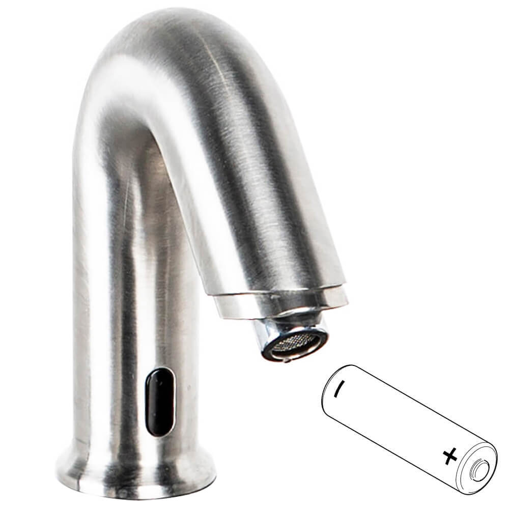 Option: Battery-Powered Sensor-Activated Hand Wash Faucet